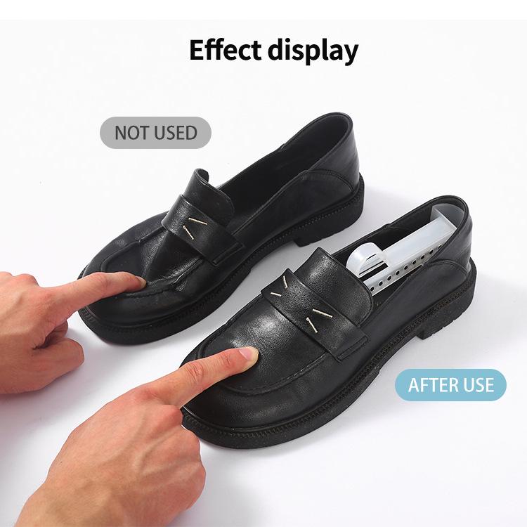 Adjustable Shoe Tree for Men's & Women's Leather & Sneakers - Plastic Expander & Anti-Deformation Stretcher
