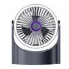 ZISIZ USB Rechargeable Desktop Circulating Fan with Black Hole Light