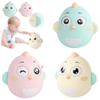 Cute Chick Baby Toddler Plastic Wobbler Toy With Built-in Bell Perfect For Sensorial Development Brand Ruicheng