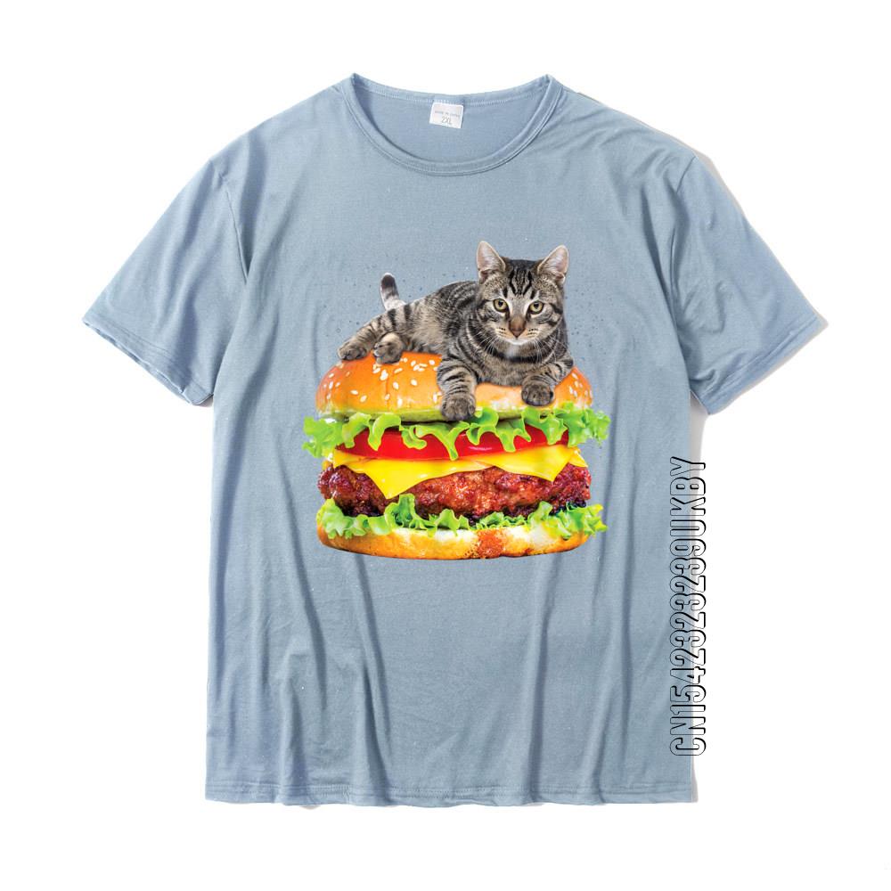 Hamburger Weltraumkatze T-Shirt Lustiges Kätzchen Tee Von Zany Brainy Baumwolle Party Oberteile T-Shirt Verbreitet Herren Oberteil T-Shirts Modisch