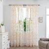 2026 Curtains, Gauze Curtains, Bedroom Translucent Decorative Curtains, Pole Piercing Sheer Curtain