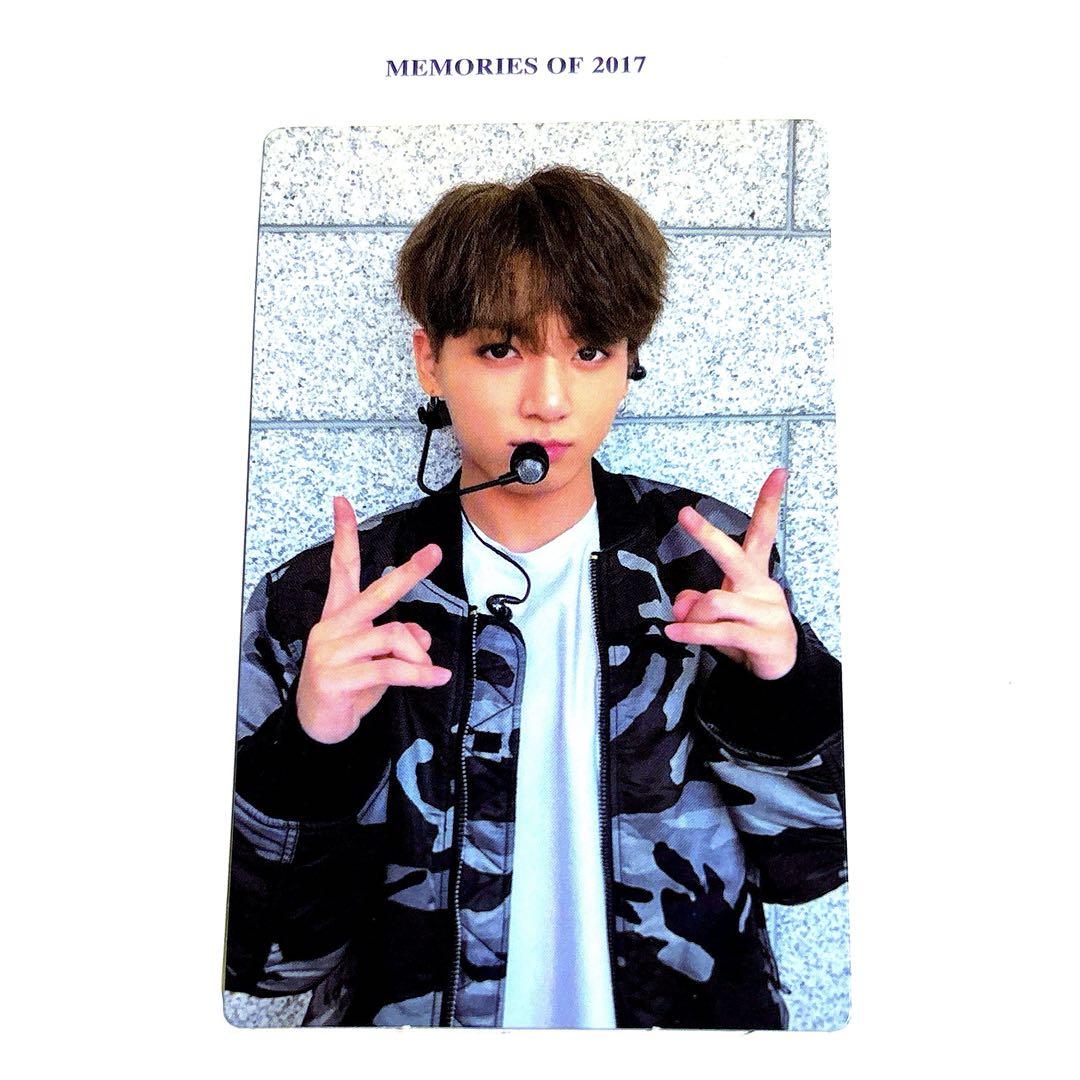 

[USED] Official BTS Memories 2017 Blu-ray Jungkook Trading Card