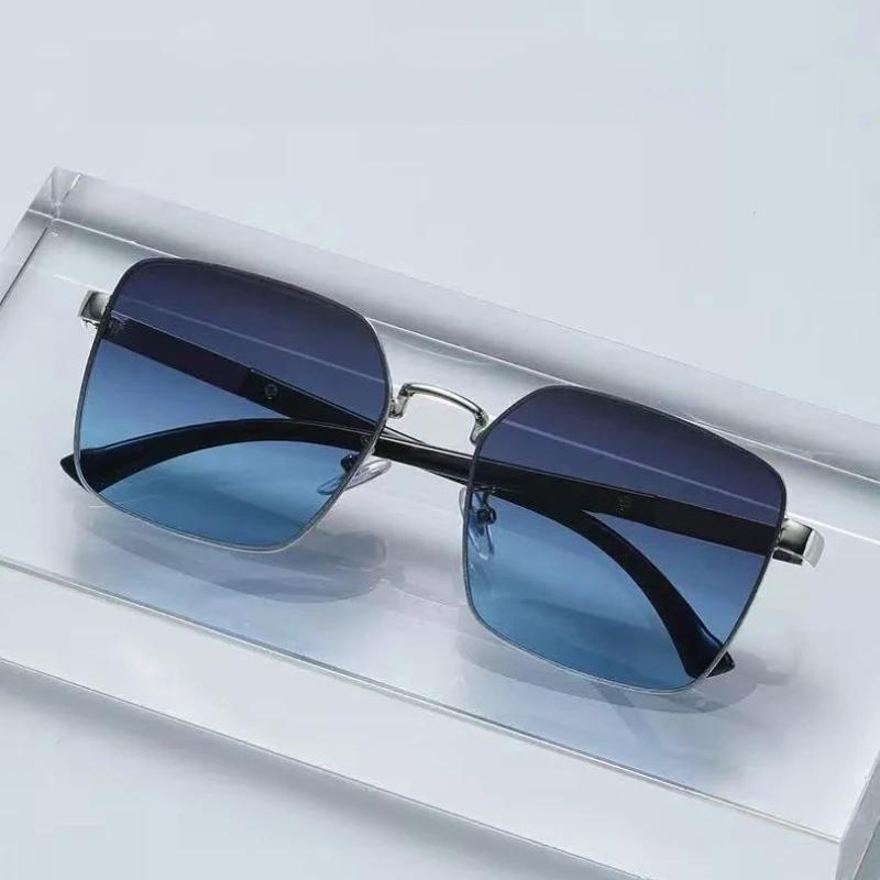 2025 New Fashionable Personalized Metal Frame Women's Sunglasses Outdoor Neutral Driving High Quality UV400 Sunscreen Sunglasses