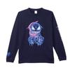Small Planet Marvel Venom/Up Long Sleeve T-Shirt with Sleeve Print, Navy, Size L