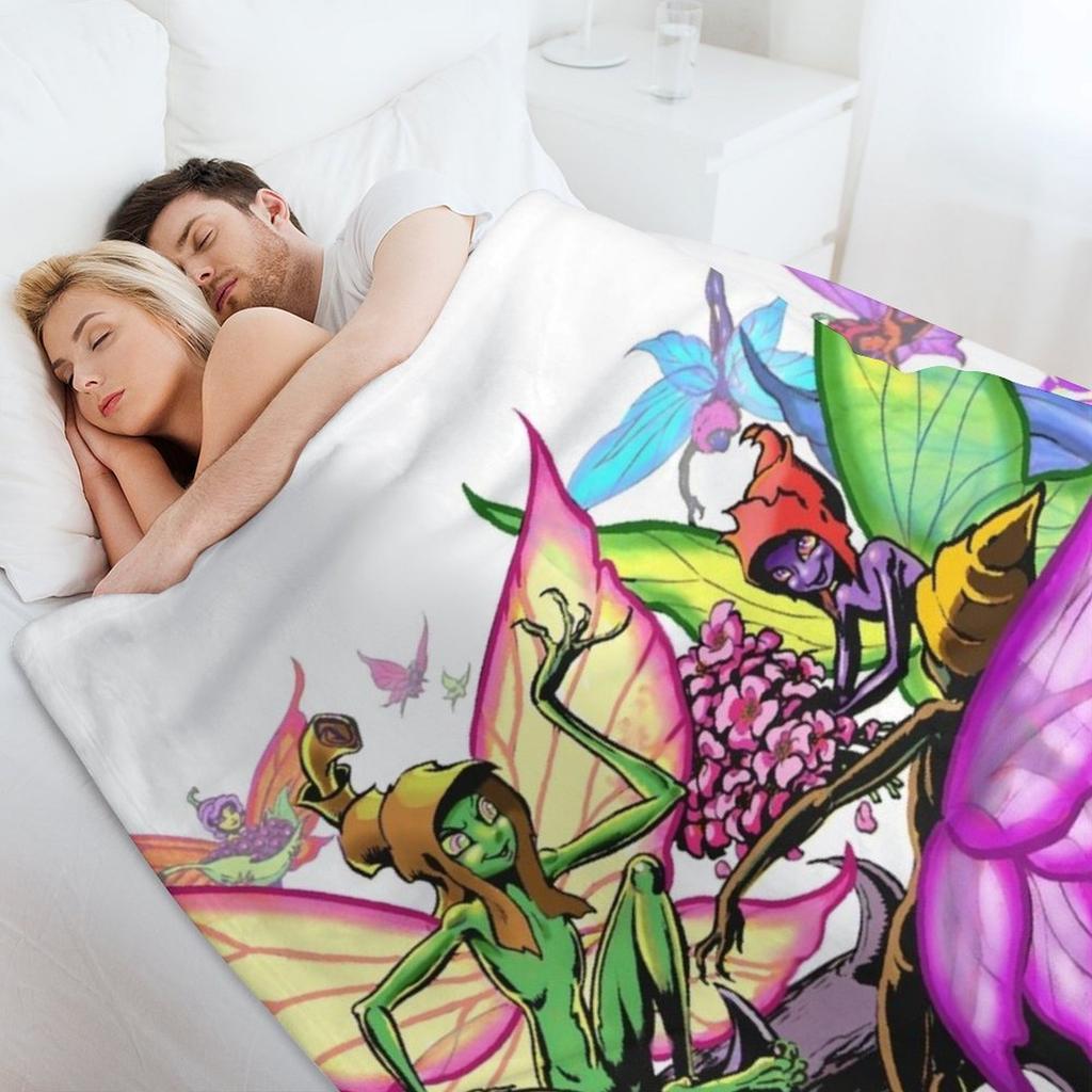 ElfQuest: The Preservers Throw Blanket wednesday Winter beds Plaid on the sofa Multi-Purpose Blankets