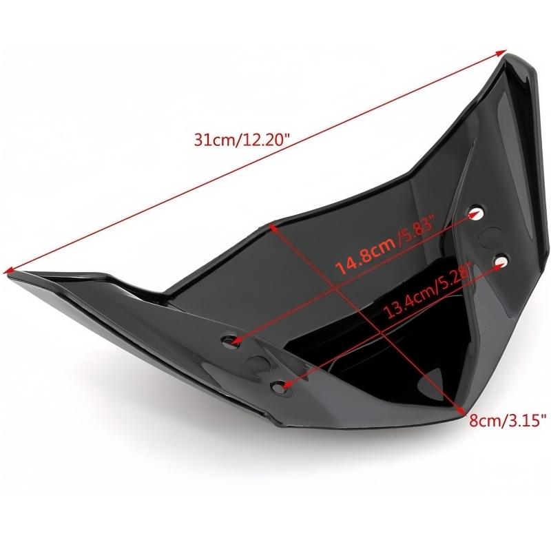 Motorcycle windshield air deflector front windshield Flow Guide Plate Double Bubble for Yamaha FZ 16 FZ16 FZ-16 2014-2016