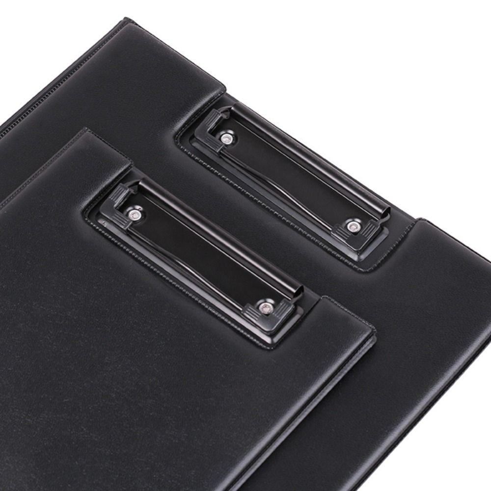 PU Leather File Folder A4/A5 Contract Clamp Ultra-Smooth Clip Boards Office Supplies
