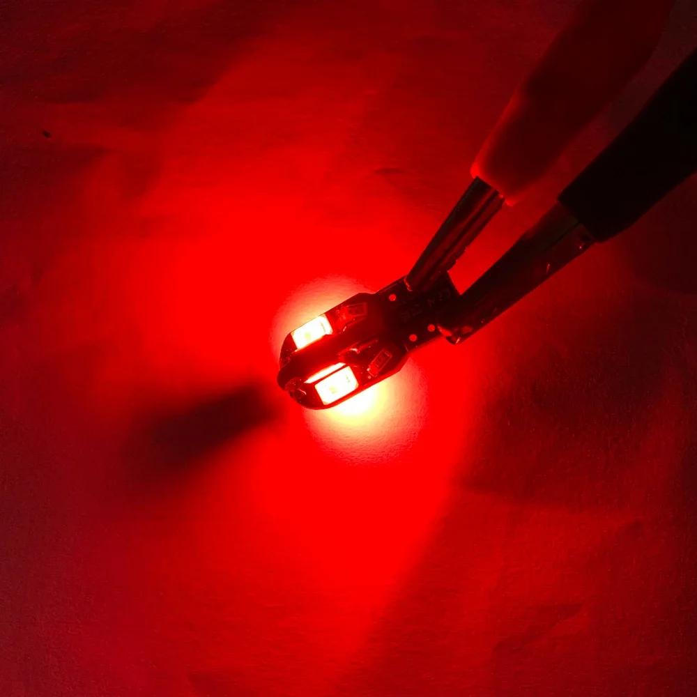 10pcs Bright Error-Free LED Bulbs for Car Interior, License Plate & Signal/Parking Lights