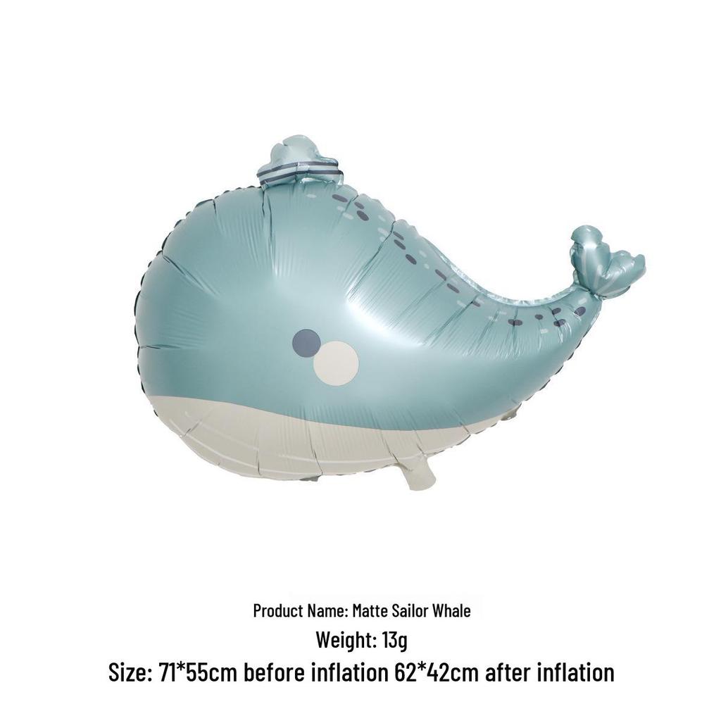 Cartoon Dinosaur, Penguin & Whale Foil Balloons for Baby Birthday Party Decorations