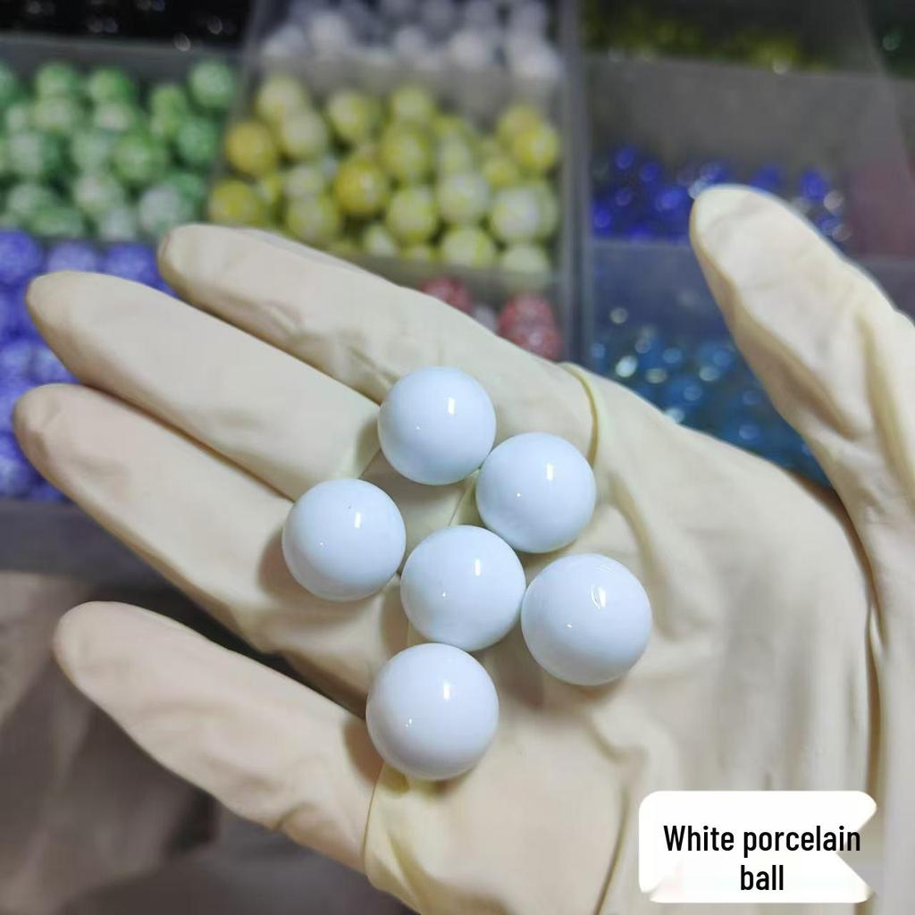 16mm Mixed Checkered Glass Beads & Marbles - Nostalgic Crystal Balls for Kids
