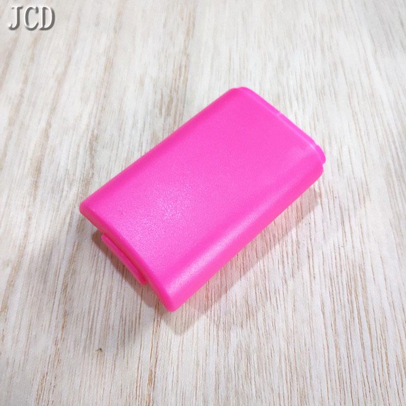 JCD 1PC White/Pink/Blue/Red Battery Cover Case Kit  Suitable For Xbox 360 Wireless Controller Joystick Game Controller
