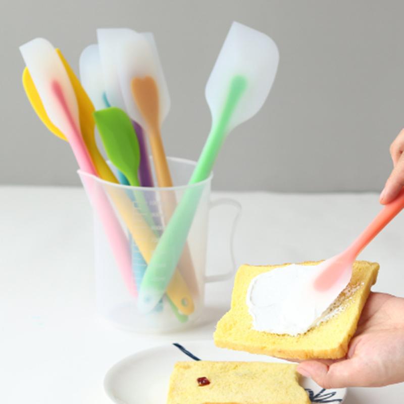 Silicone Spatula Translucent Cake Spatula Cream Blender Knife High Temperature Resistant Kitchen Baking Tool