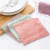 4PC Nonstick Oil Coral Velvet Hanging Hand Towels Kitchen Dishclout