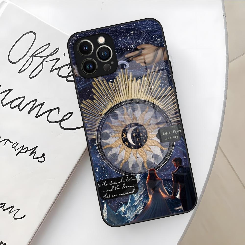 Acotar A Court of Mist and Fury Phone Case for Iphone 17 16 Air 15 14 12 11 13 Pro Max Mini X Xr Xs Se Puls glass Cover