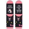 All-Cotton High-Tube Knitted Casual Sports Socks with Fun Letter Print on Soles