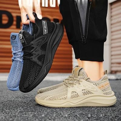 Herren 2026 Sommer Neu Mesh Atmungsaktiv Weich Sohlige Freizeit Schuhe Bequem Niedrig geschnitten Anti-Rutsch Sportschuhe Mode Trend Sneaker
