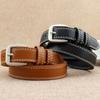 Korean Style Women's Belt Square Buckle Pin Buckle Belt Retro Leather Belt  Daily