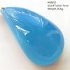 Natural Blue Aquamarine Oval Pendant Jewelry For Women Men Dark Aquamarine Necklace Fashion  Brazil AAAAAA