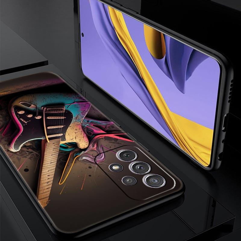 Guitar Music Art Phone Case For Samsung Galaxy A17 A07 A55 A35 A25 A15 A05 A33 5G A31 A23 A21s A13 A41 A73 A53 A51 A71 A03 Cover