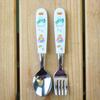 Nagao Spoon and Fork Ben Betty Dishwasher Made in Japan Children's Set, & Design, 13.8cm, Safe,
