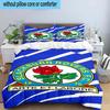 3pcs Blackburn Rovers Crest Football Club Bedding Set Duvet Cover Closure Includes 1 Duvet Cover & 2 Pillowcases Bedding Sets Home Decor Gifts