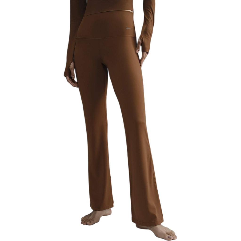 Women's Pants Nike ZENVY Empty Collection Dri Fit Sports Pants Women's Light British Umber/Black