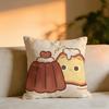 Animalshaped Desserts Cushion Cover Cozy Velvet Throw PillowSoft Warm Cushion For Sofa  Bed