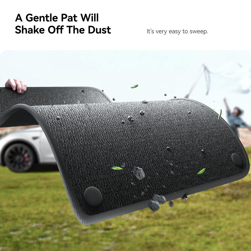 YZ TPE Car Floor Mats for Tesla Model Y Juniper 2025 2026 Luggage Mat Set Four Seasons Waterproof Anti-slip Trunk Mat