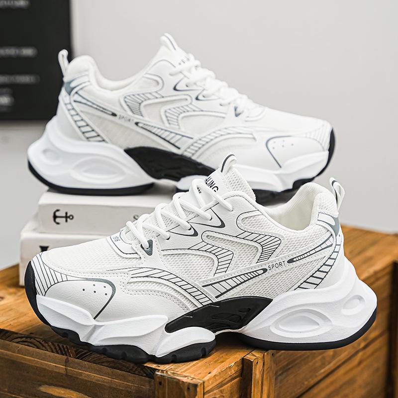 Dad shoes summer mesh breathable sneakers platform heightening retro casual running shoes