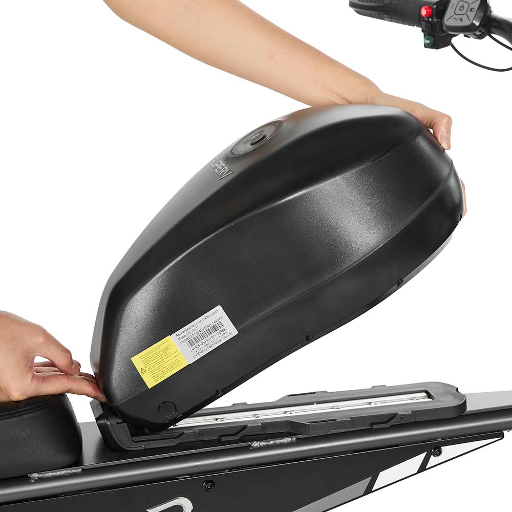 Electric Bike Pixar Super 500W Motor 30AH Max Range 100KM Top Speed 25Km/h Load 120KG 20"x4.0" Black