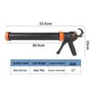 9/15 Inch Industrial Stainless Steel Dual-Use Rotating Glass Soft Sealant Gun