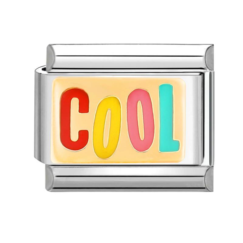 

Браслет ручной работы из итальянской мультяшной стали: Милые, Креативные, DIY Ювелирные Аксессуары 1*0.9cm