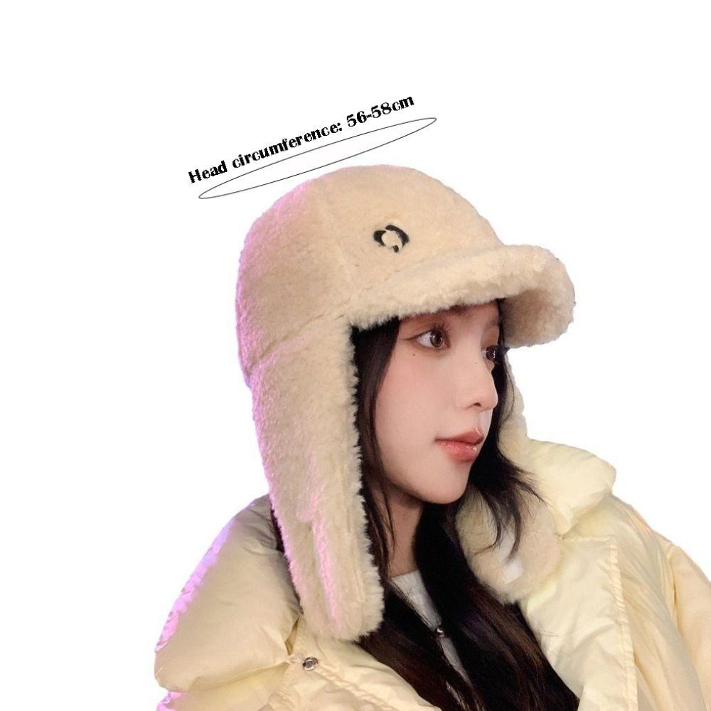 Korean Style Thickened Ear Protection Hat Warm Earflap Hat Windproof Cashmere Hat Unisex