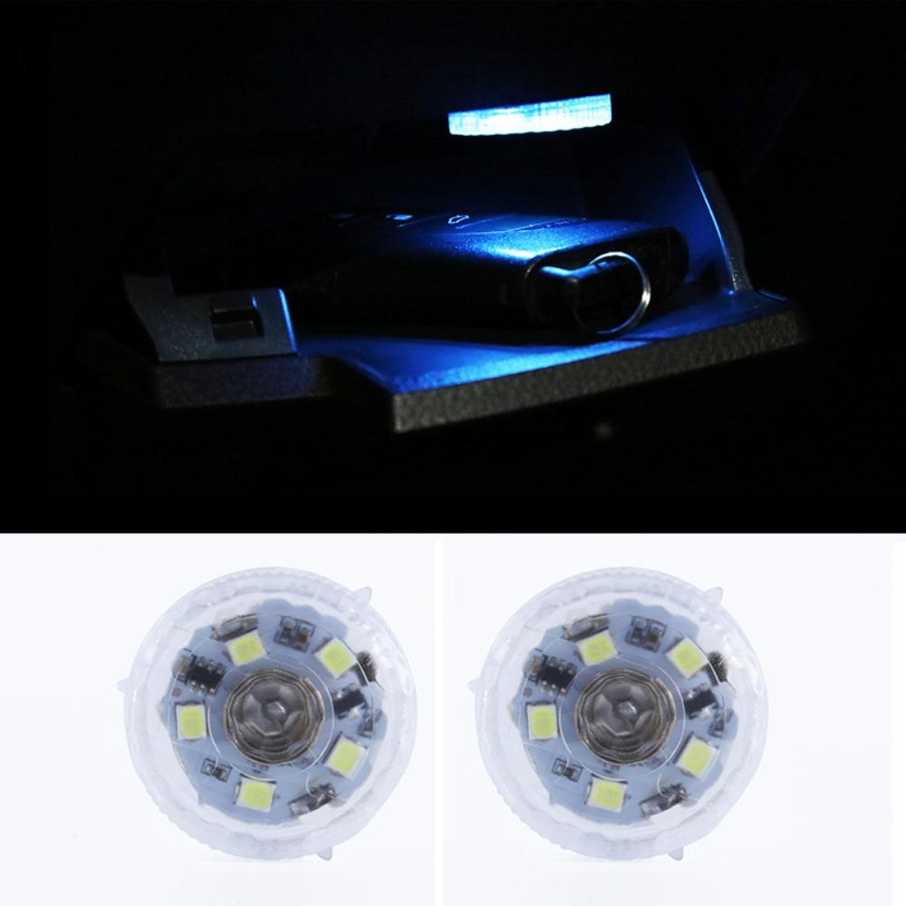 2 Pcs Self-adhesive Car Interior Atmosphere Lights Mini Finger Touch Sensor Car Interior Light Portable High Brightness
