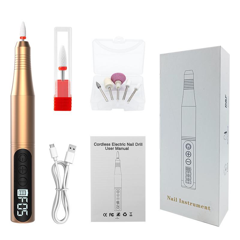 Electric Nail Art Grinding Machine with Curing Lamp – Nail Grinder and Remover