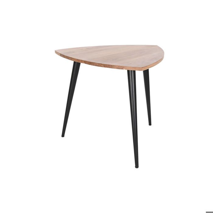 Table Basse Métal Acacia DKD Home Decor 90x90x76 Cm