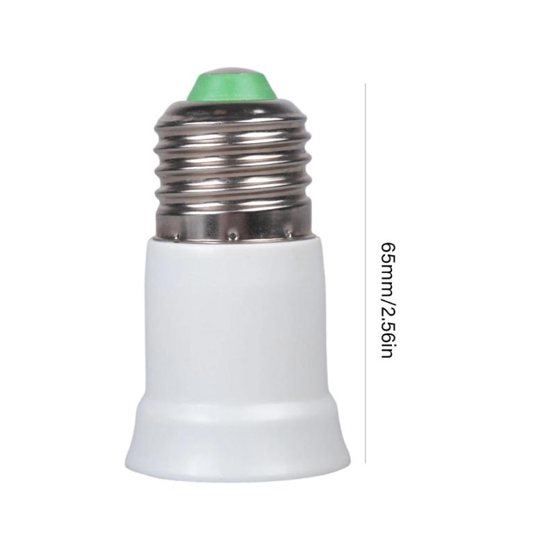 3PCS E27 Lamp Holder Extender 65mm Plastic Metal Base Light Bulb Elongator For Easy Installation Of Light Bulbs