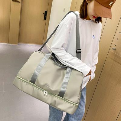 New Fashion Short Trip Bag Large Capacity Sports Fitness Bag Women Dry and Wet Separation Yoga Storage Bag Duffel Bag