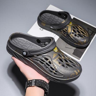 Summer Hole Shoes Large Size 4849 Men's Sandals Home Bag Head Cool Slippers Outside Casual Breathable Beach Shoes Men