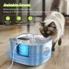 Wireless Cat Water Fountain Battery Operated, 108oz/3.2L Stainless Steel Automatic Pet Water Fountain for Cats & Dogs with Motion Sensor, Ultra Quiet