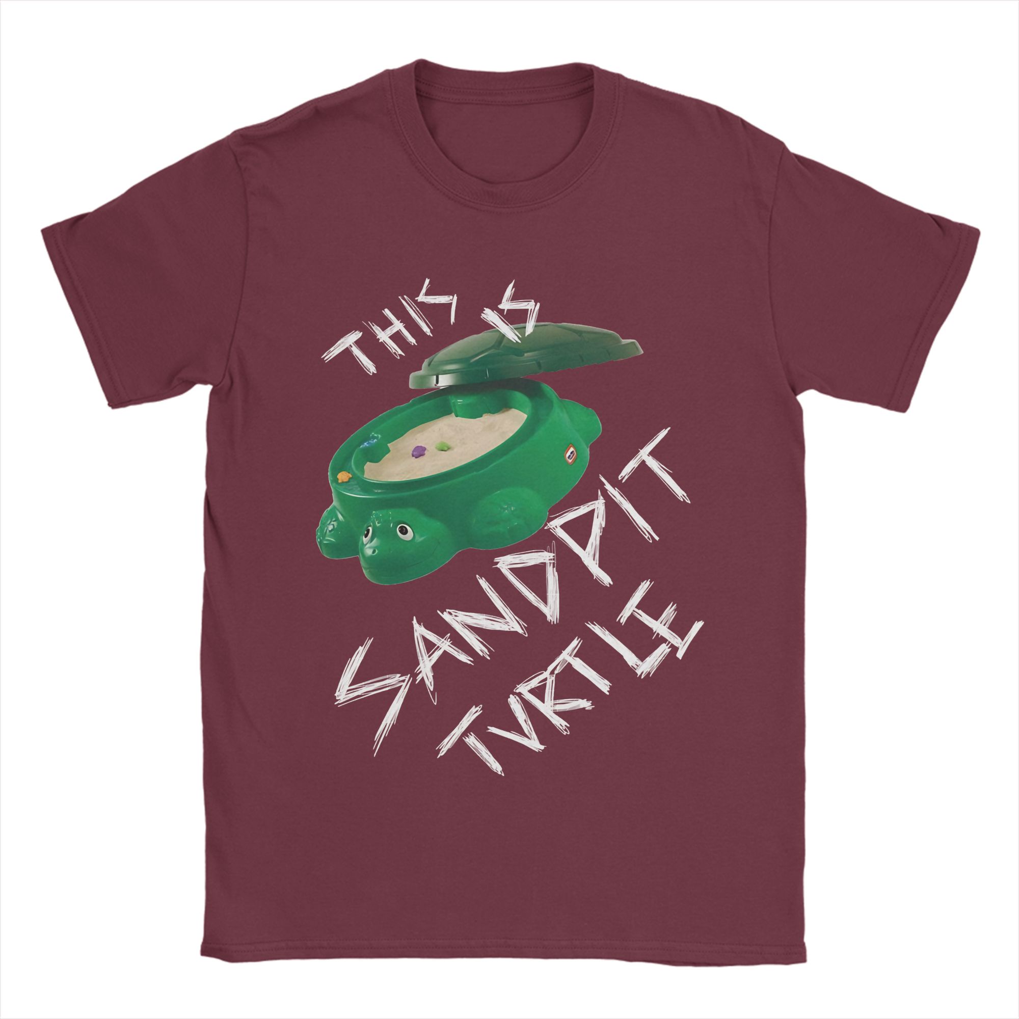Lucky starfish Top Dit Is Zandbak Schildpad bmth meme T-shirt Zomer Nieuwigheid T-shirt Mannen Katoen Ronde Hals Oversized Top T-shirts Korte Mouw Vintage T-shirt 4XL