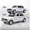 1/24 Russische LADA 2106 Legierungsauto Druckguss Spielzeugauto Modell Ton und Licht Kinderspielzeug Sammlerstücke Geburtstagsgeschenk