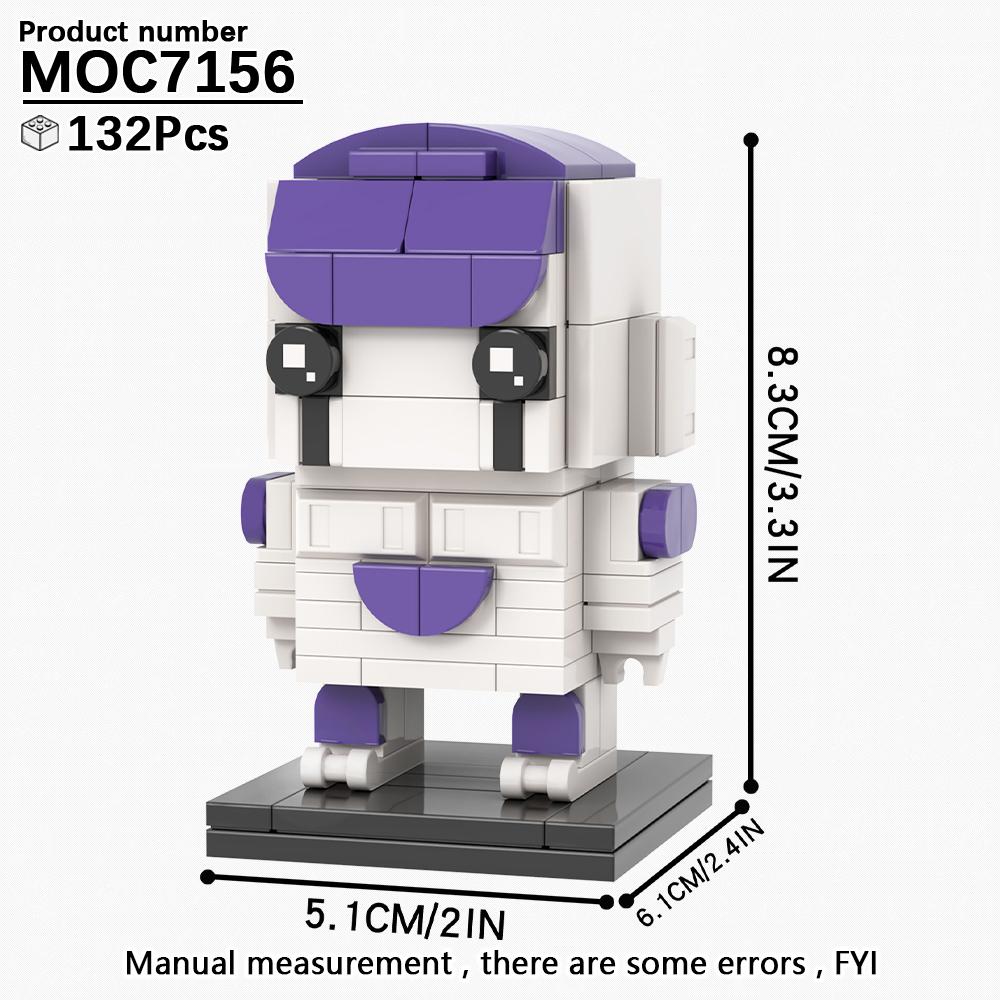 MOOXI Anime Series MOC Bricks BrickHeaded Figure Loong DIY Adult Building Blocks Set Model Kids Education Toys For Children Gift