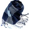 Meier Wool men's plaid scarf, fringed Korean version of autumn and winter warm cashmere scarf