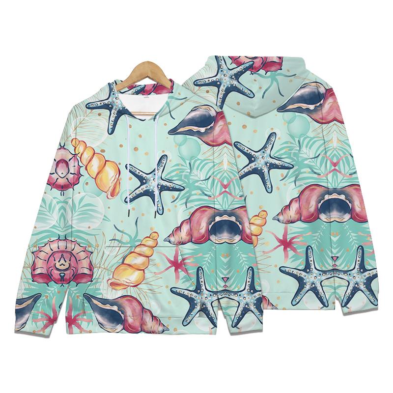 Autumn Mermaid Pearl Jellyfish 3D Print Hoodies Men Women Fashion Sweatshirts Oversized Hoodie Pullovers Tracksuit Clothing