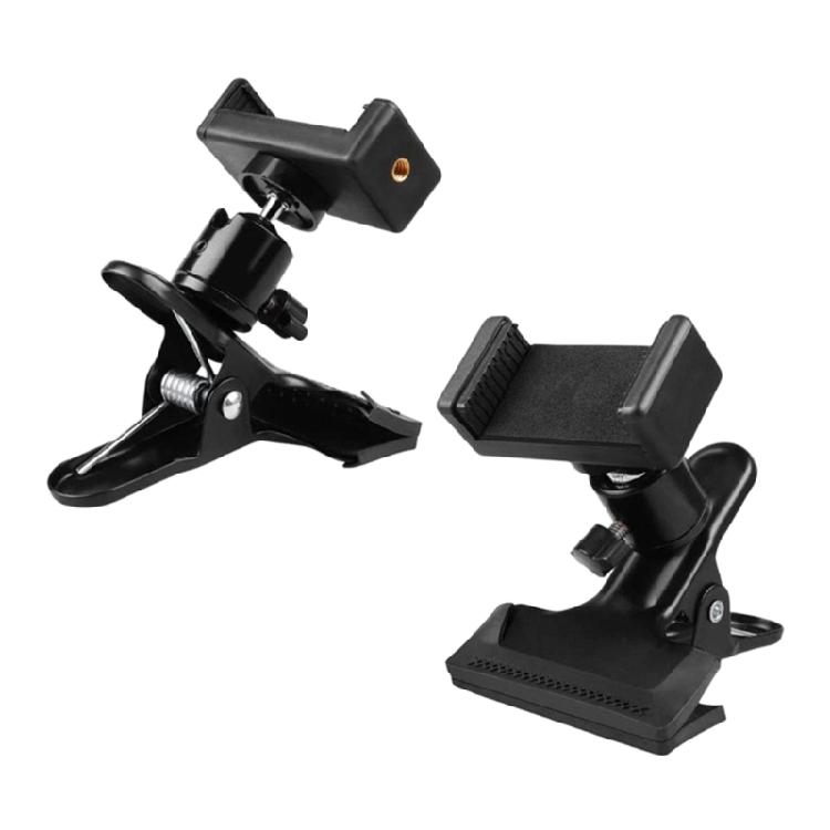 Guitar Head Phone Holder Replacement Live Broadcast Bracket Clip 360 Rotating Guitar Phone Mount Clamp Enduring