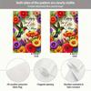 Double-sided garden flag with hummingbird design—for hanging in the yard, home decor, and holiday decorations; no flagpole requi