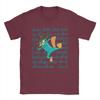 Perry il Platypus Cartone Animato Anatra Unisex T-shirt Novità Manica Corta Girocollo T-shirt Puro Cotone Stampa Top