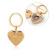 2Pcs Stainless Steel Photo Hold Pendant Charms Family Friendship Keychain  Bag Decor