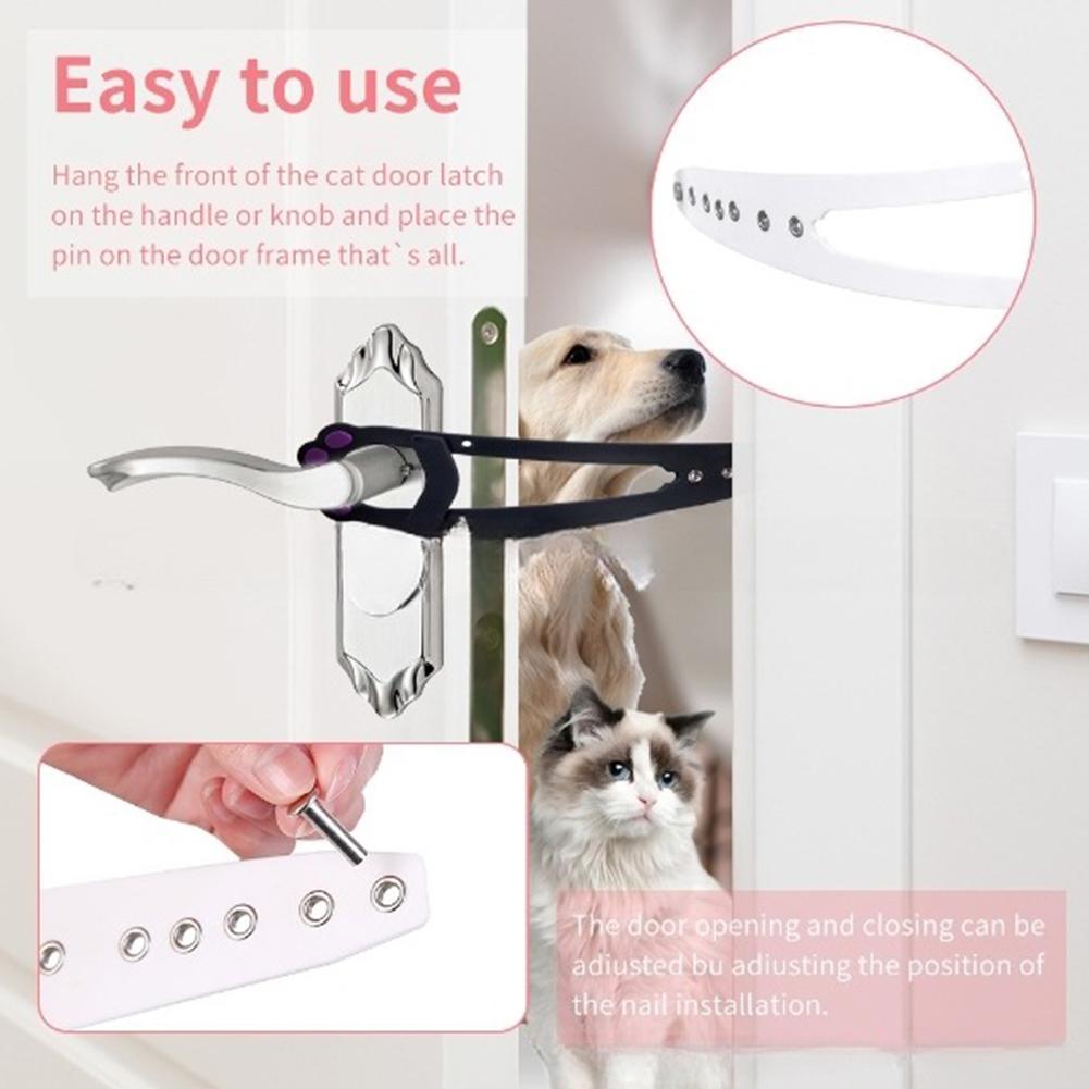 Einstellbare Breite Katze Tür Halter Fisch Geformt Design Schnelle Flex Strap Tür Stopper Pet Supplies